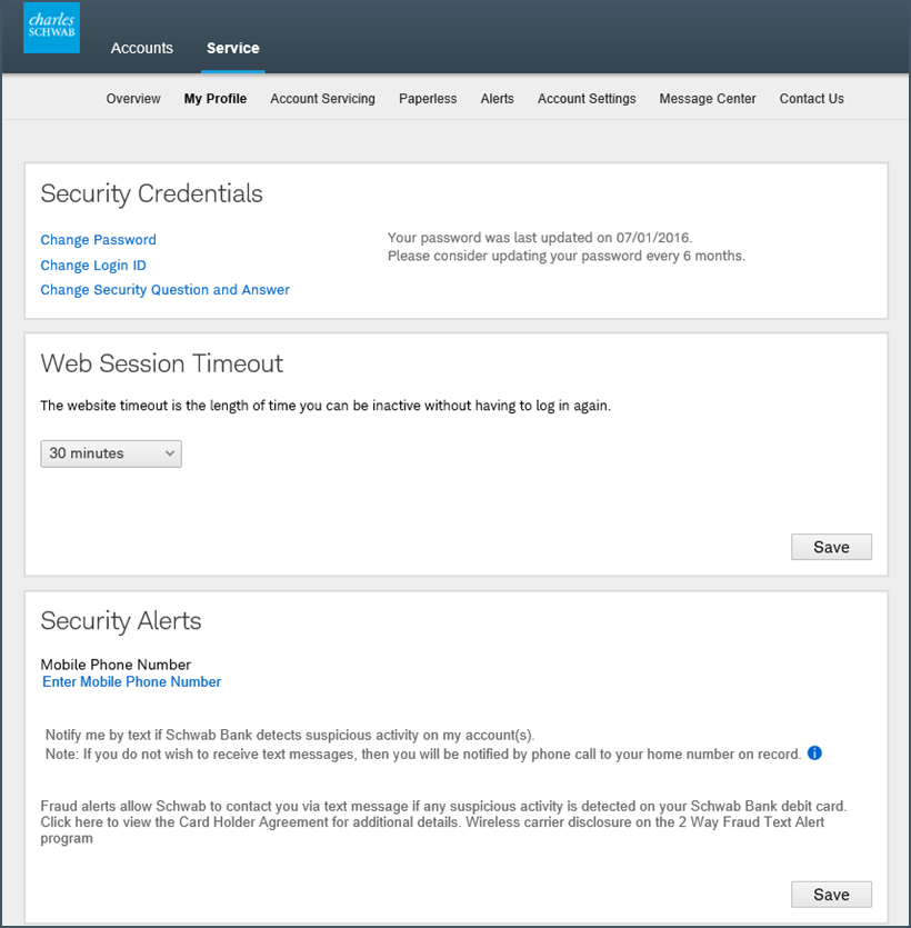 Schwab Alliance New Security Alerts And Features