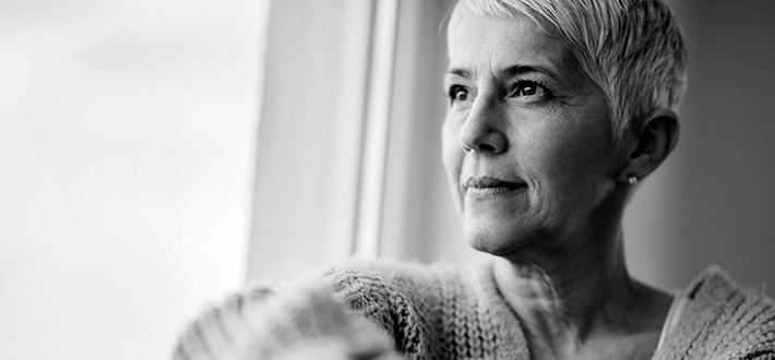 Contemplative woman