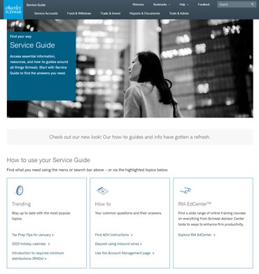 ServiceGuide | Advisor Services