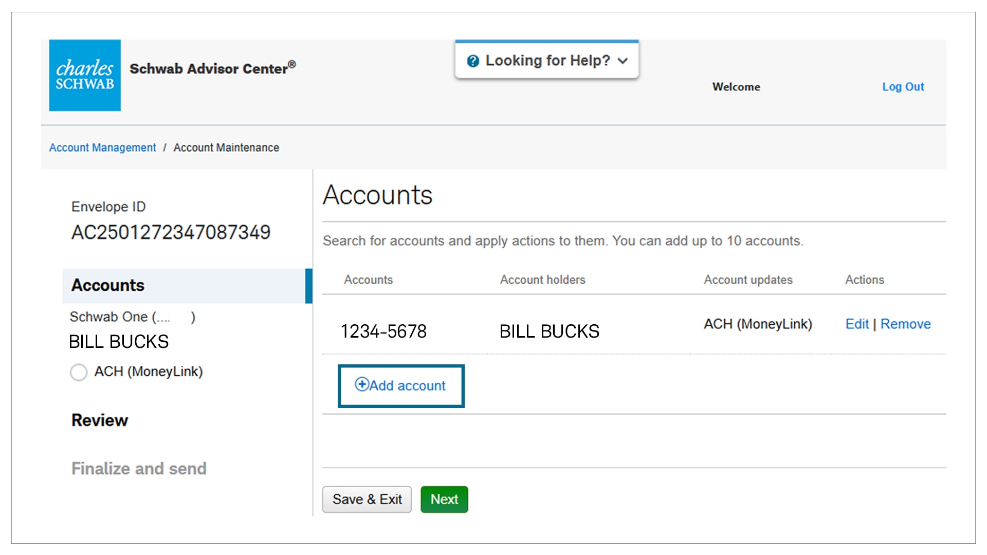 Add Account