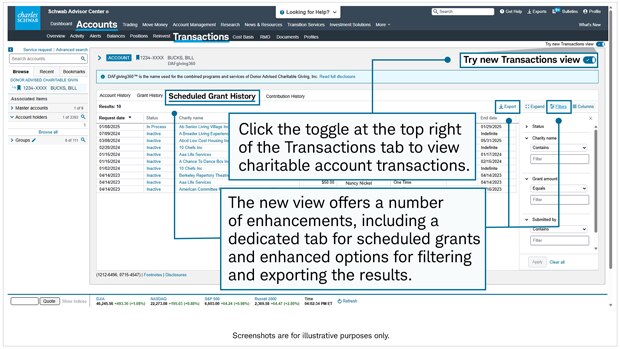 Other Enhancements | Advisor Services