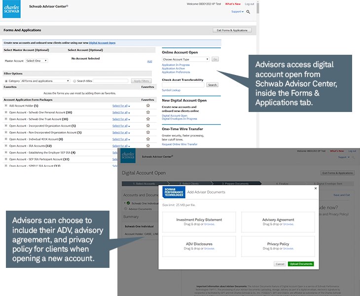 Now you can easily open accounts for your clients online