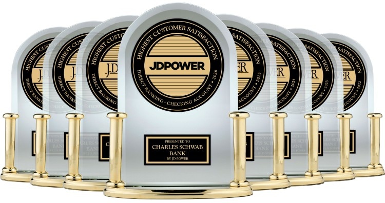 Display of J.D. Power awards highlighting excellence in customer satisfaction.