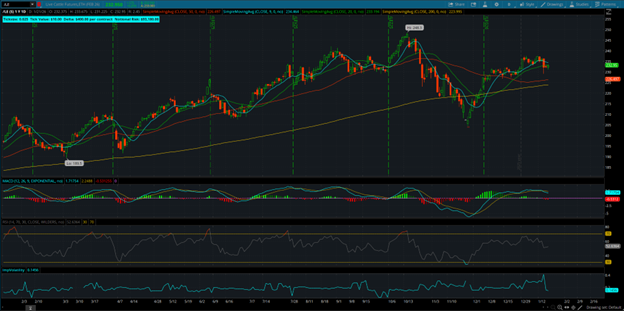 Live Cattle Futures Daily Chart
