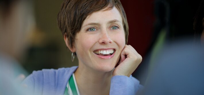 Smiling woman