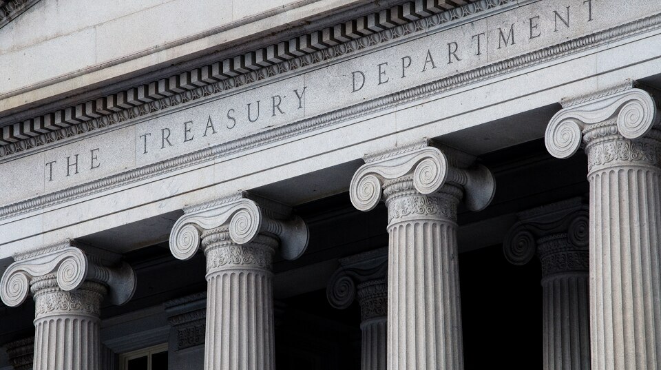 Treasury building facade