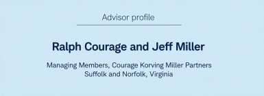 Advisor profile - Ralph Courage and Jeff Miller - Managing Members, Courage Korving Miller Partners - Suffolk and Norfolk, Virginia