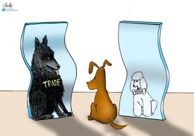 Trade cartoon