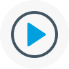 Illustrated icon of a video play button
