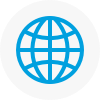 : Illustrated icon of the world wide web 