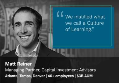 Matt Reiner: We instilled what we call a Culture of Learning