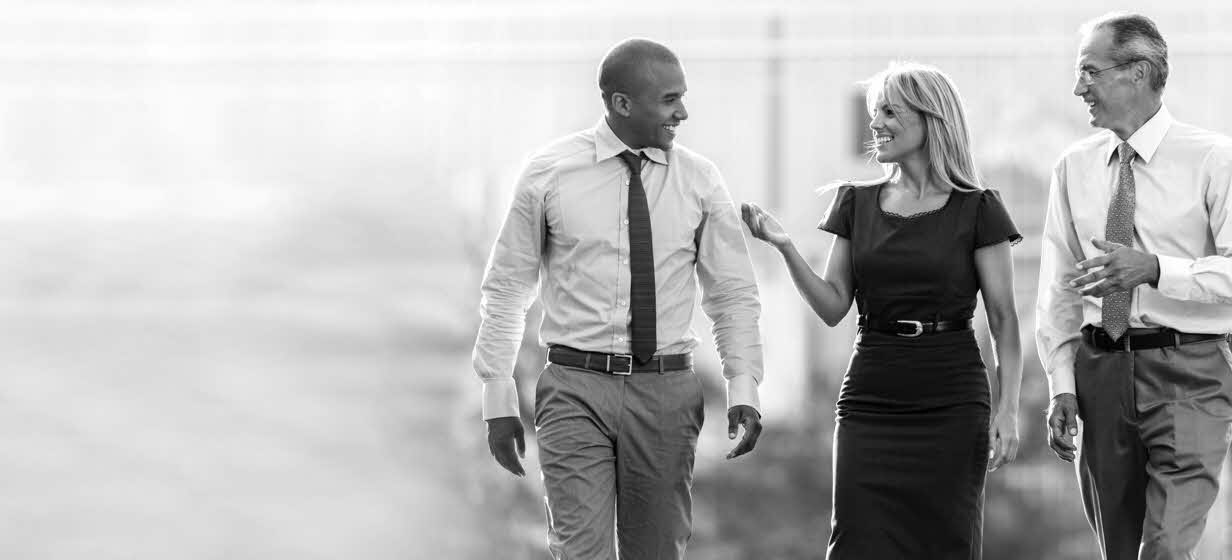 3 people walking together