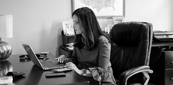 Woman on laptop